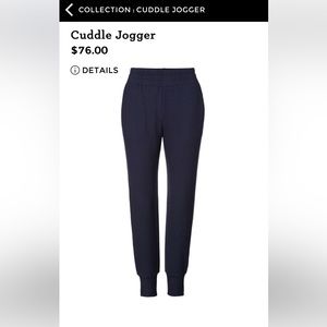 Cabi NWOT Brand New. 2023 Navy Cuddle Joggers, XL